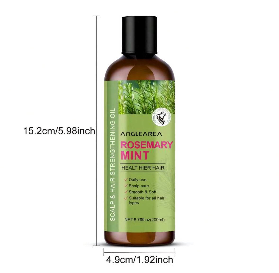 Refreshing rosemary essential oil for hair care