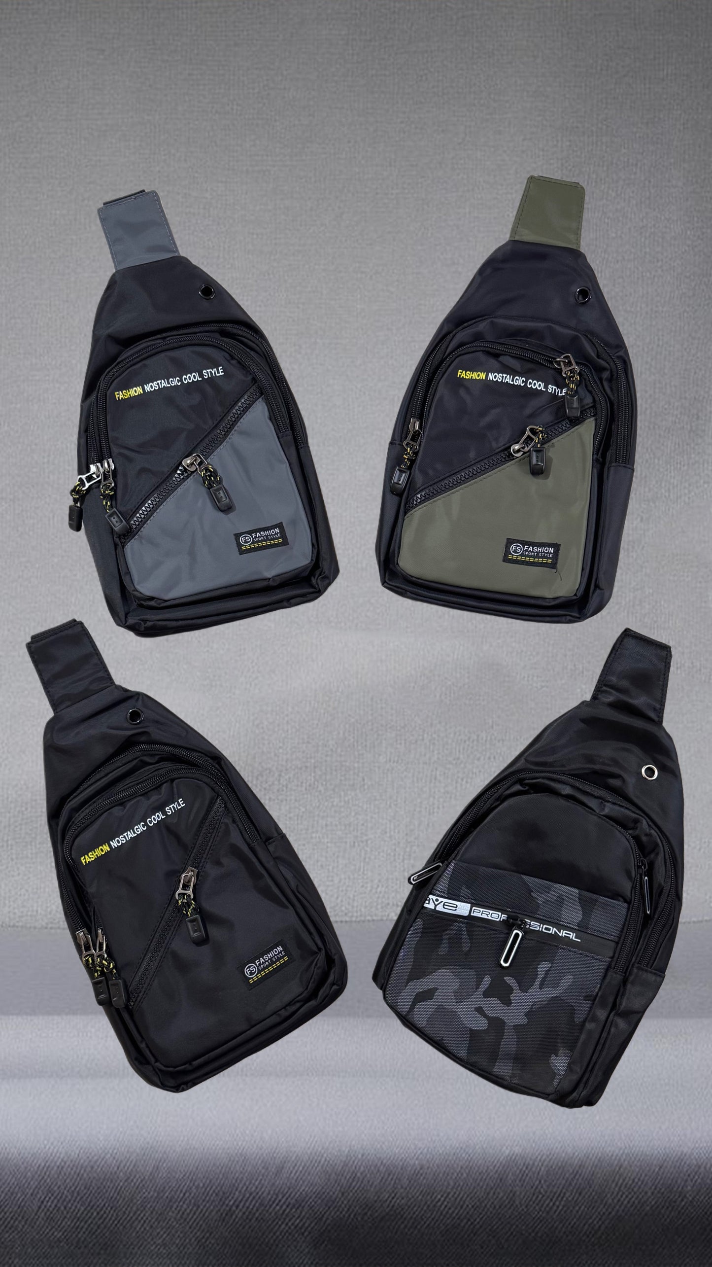 Waterproof and Wear-Resistant Oxford Cloth Chest Bag